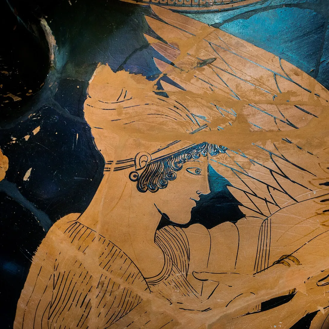 Boreas on a Greek vase: breath made visible