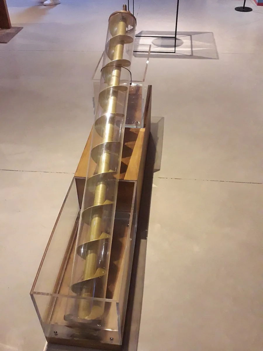 A replica of Archimedes' screw