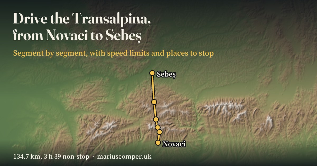 Transalpina DN67C: south or north gate, segments, measured times, 2026 ...