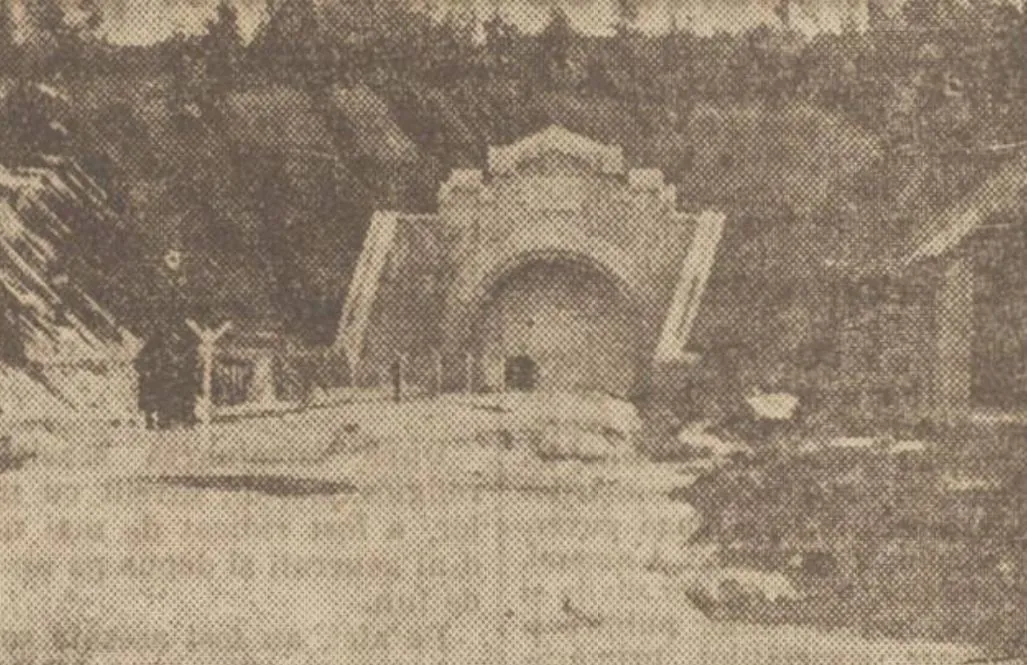 Tunelul Columbelul într-o fotografie din 1929