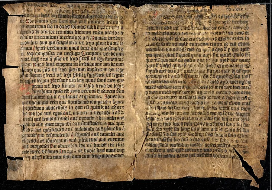 Fragment from Donatus' Ars minor