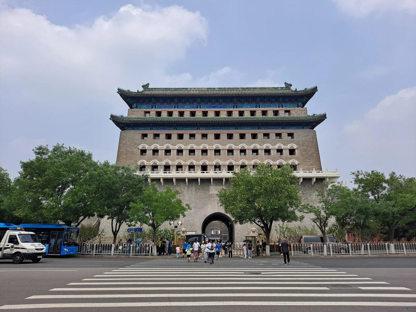Zhengyangmen archery tower, photographed in 2023.