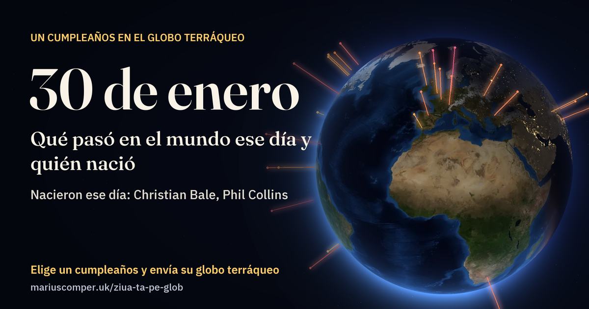 La Tierra el 30 de enero, con los rayos de los acontecimientos del día