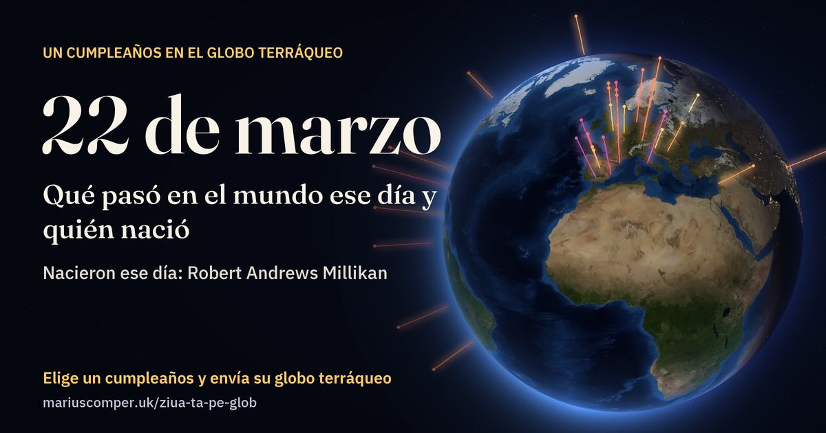 La Tierra el 22 de marzo, con los rayos de los acontecimientos del día