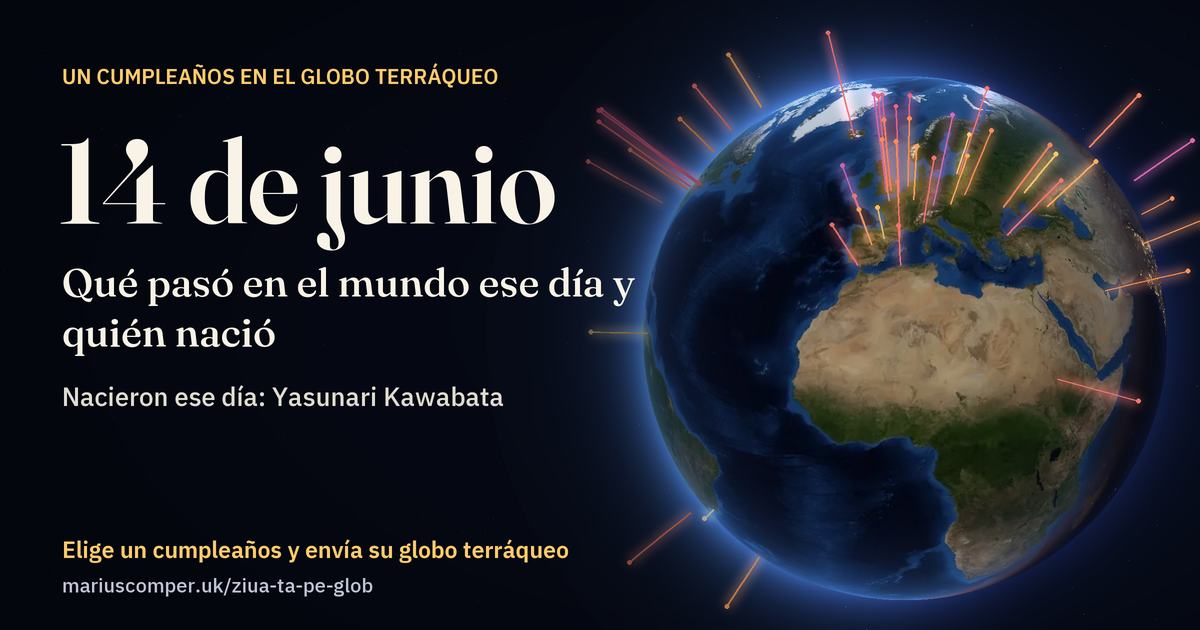 La Tierra el 14 de junio, con los rayos de los acontecimientos del día