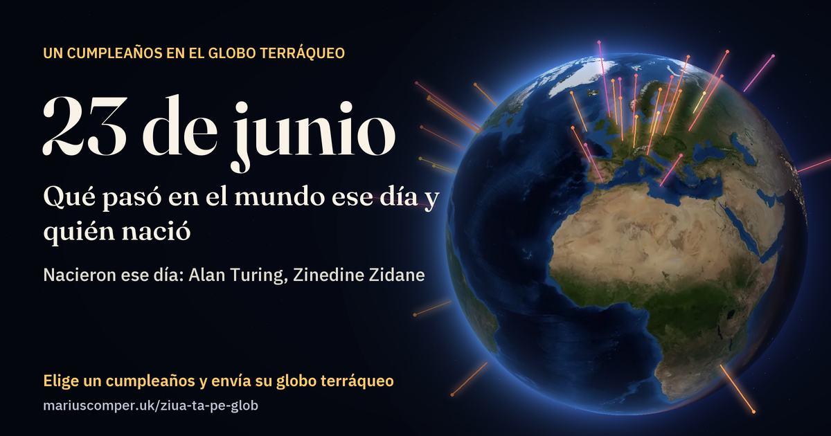 La Tierra el 23 de junio, con los rayos de los acontecimientos del día