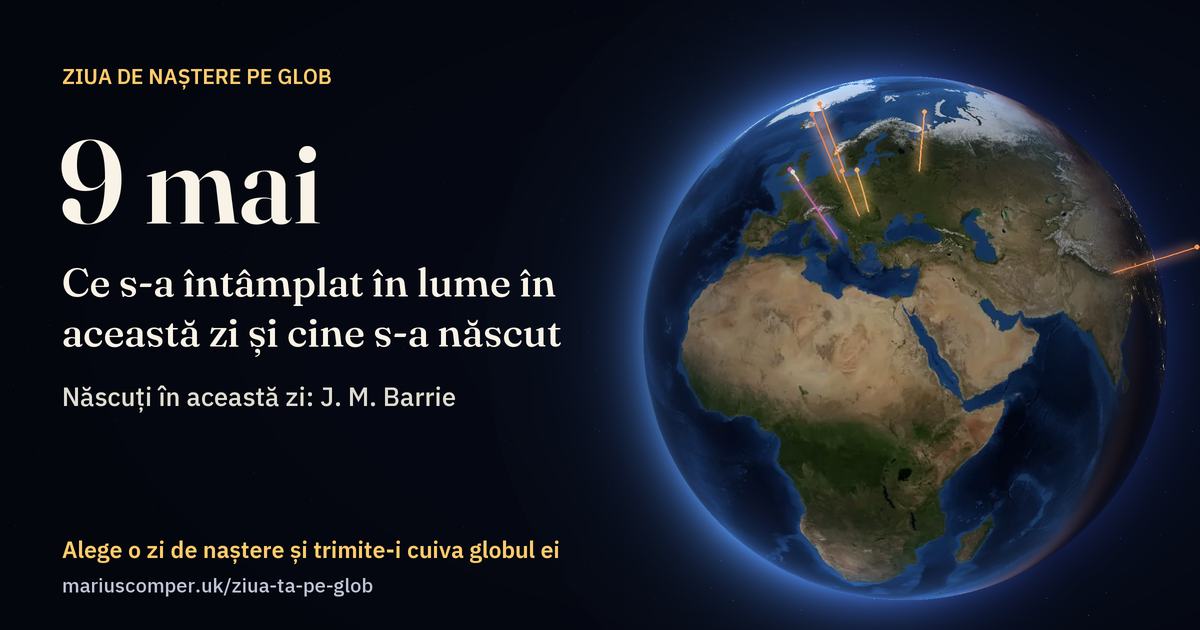 Pământul la 9 mai, cu razele evenimentelor zilei