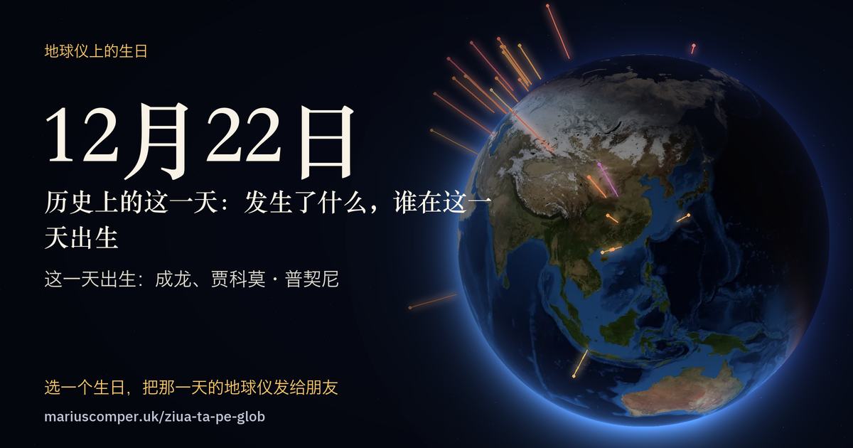 12月22日的地球，以及当天各件事的光柱